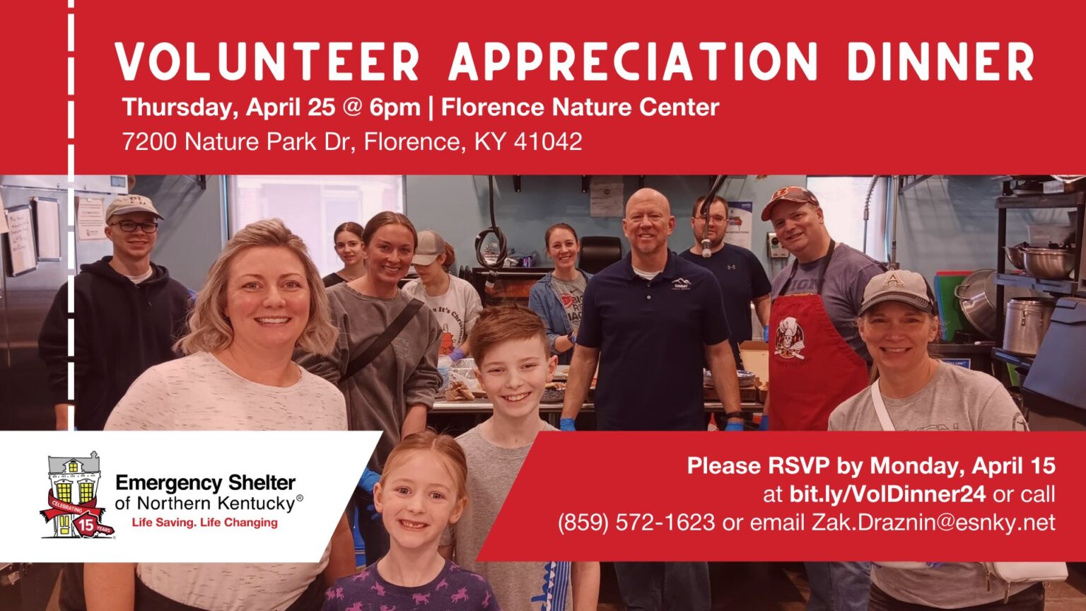 Volunteer Appreciation Dinner - Emergency Shelter of Northern Kentucky